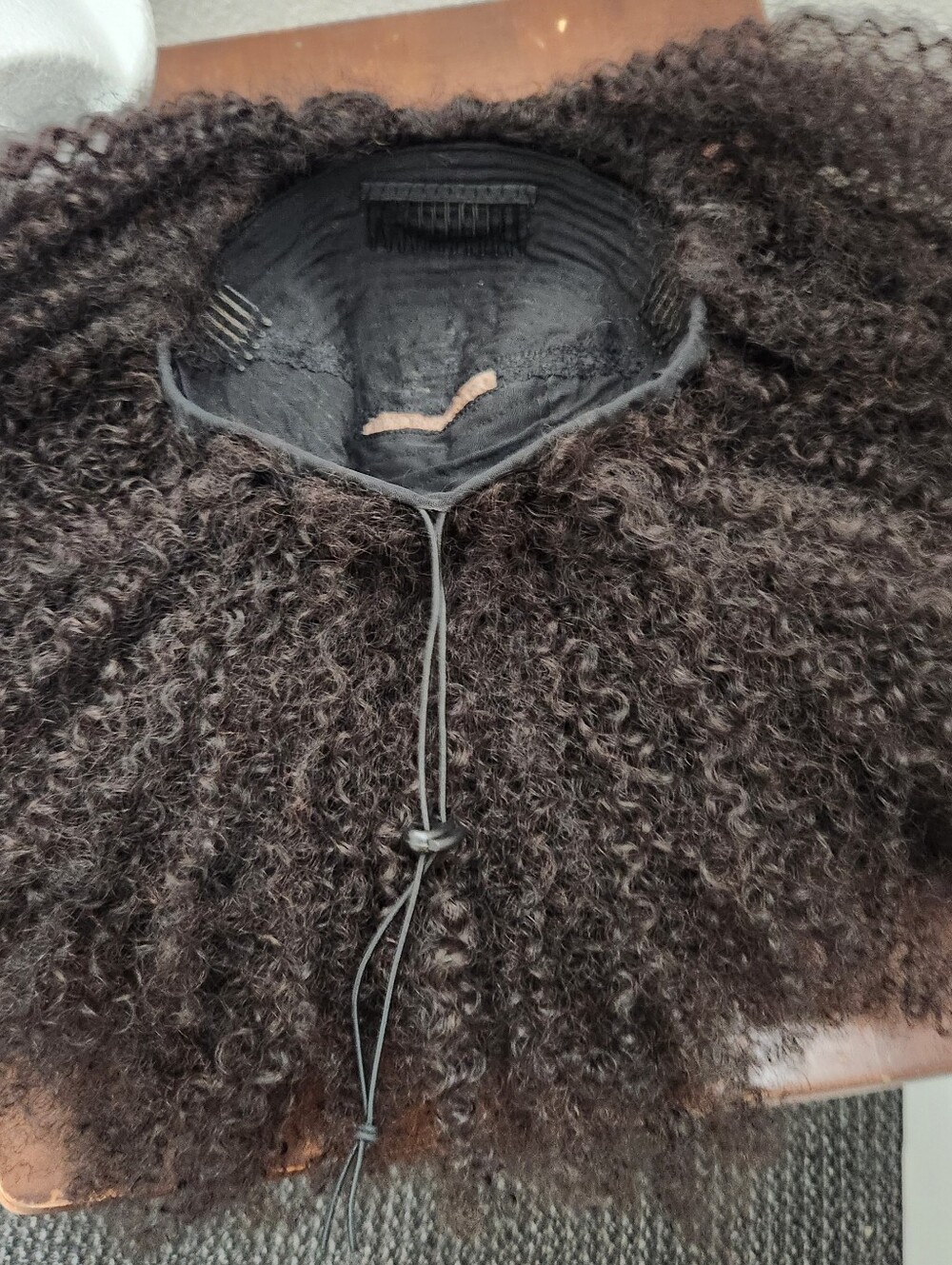 HERGIVENHAIR Coily 3C-4A 3 In 18 Inch Drawstring Half Wig - Picture 7 of 8
